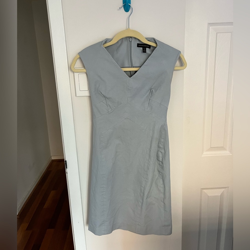 Banana Republic Light Blue Midi Dress